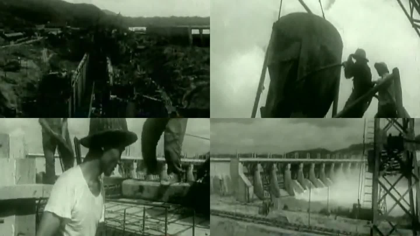 60年代的船闸厂工人劳作影像