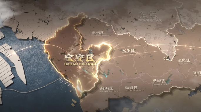 深圳宝安区位地图