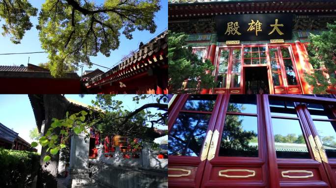 北京广济寺寺庙视频素材