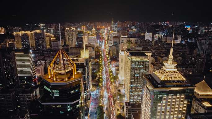 现代都市 城市夜景 经济 交通 福州