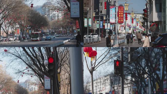 小城市街景-红绿灯