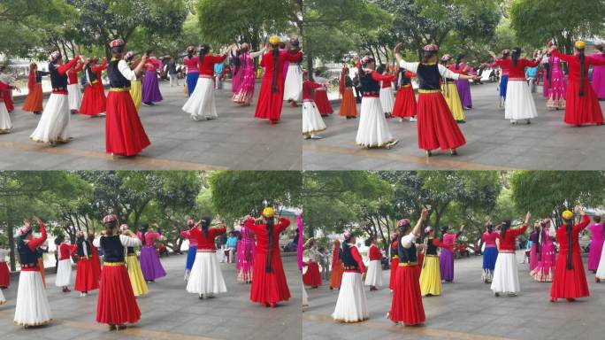 新疆舞民族舞 老龄化社会 市民休闲娱乐