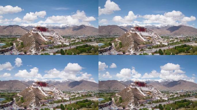 布达拉宫延时摄影 布达拉宫 青藏高原