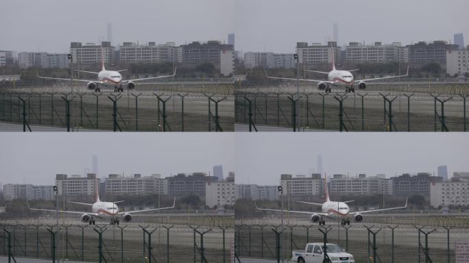 4K飞机降落低飞航空公司宣传片