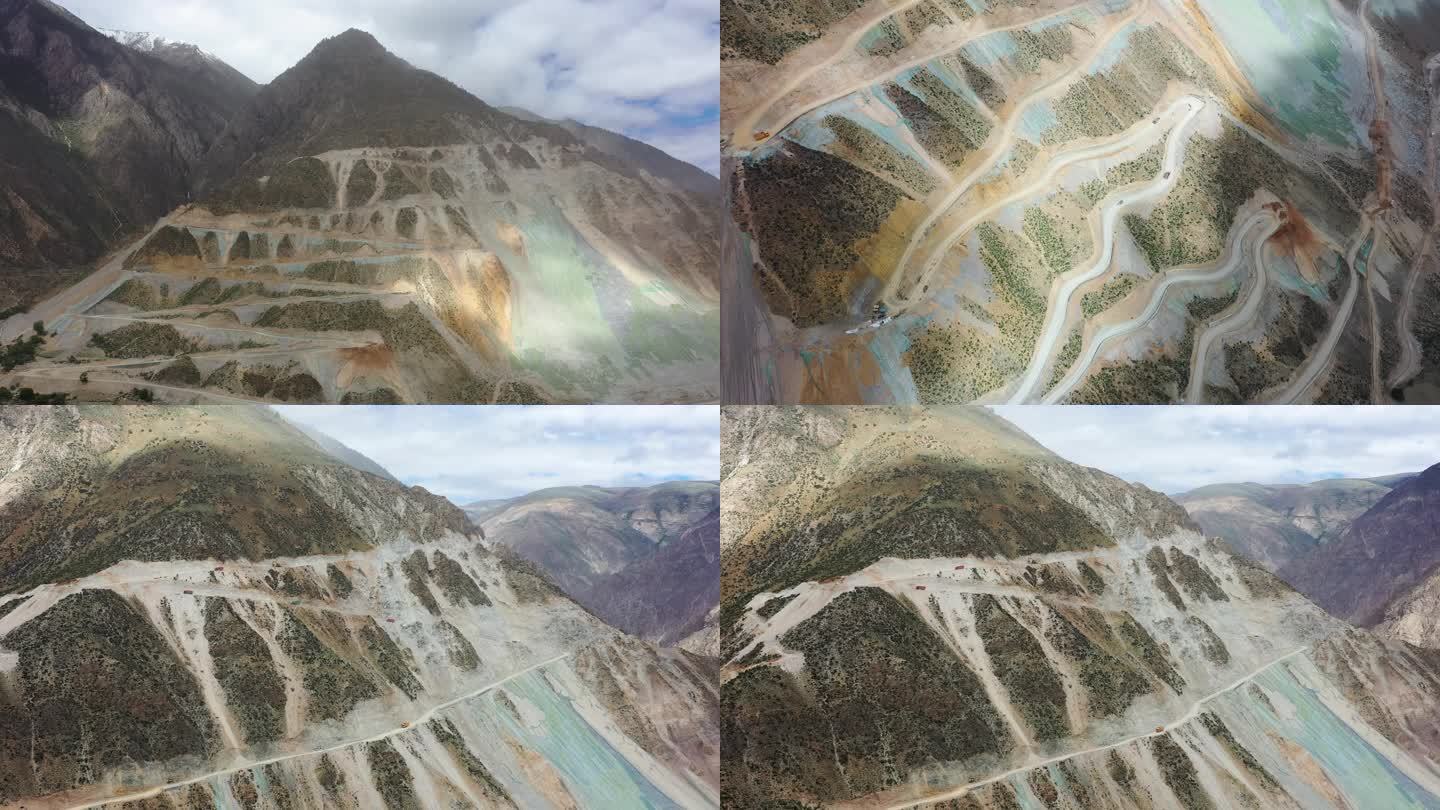 川藏高原铁路建设运输航拍