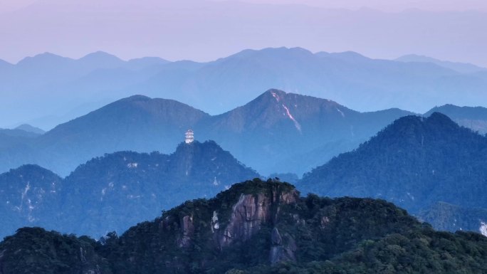 南岭山脉广东第一峰小黄山