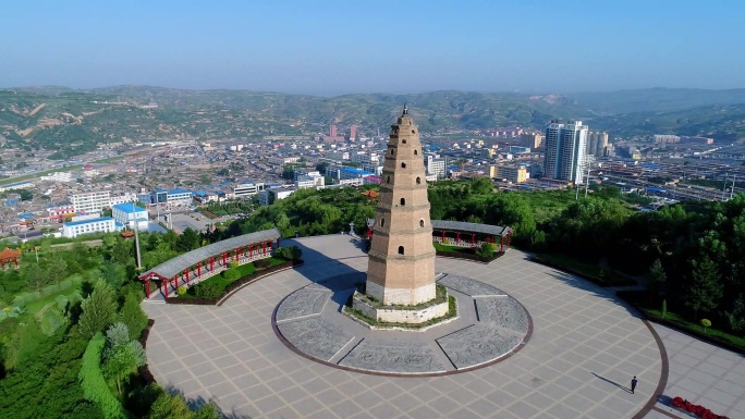 偏关县文笔凌霄塔 文笔塔 砖石塔 古塔