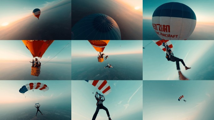 热气球跳伞fpv拍摄 剪辑版