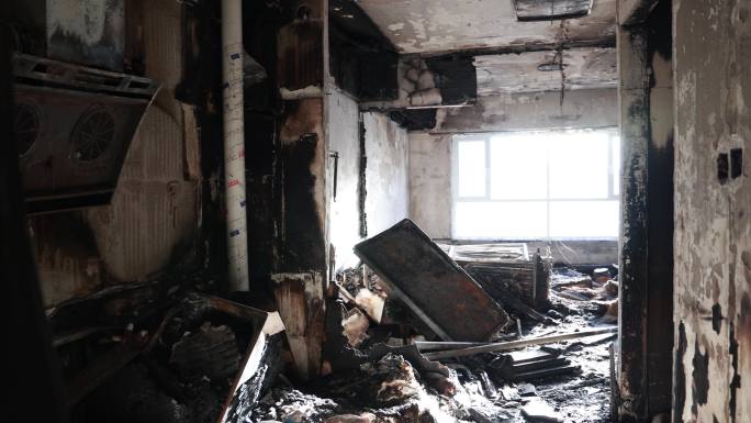 【合集】火灾后的房屋 火灾废墟 房屋烧毁