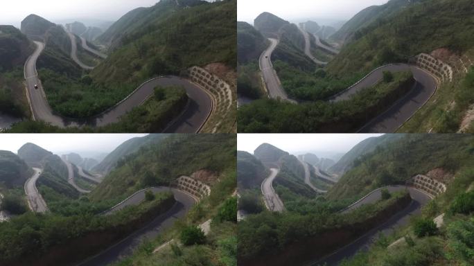 航拍盘山公路10