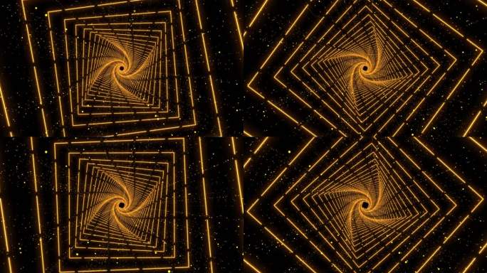 4K粒子正方形空间感穿梭金色10版本二