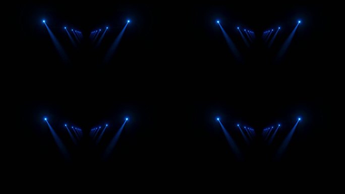 4K蓝色灯光阵列冲屏广角无缝循环