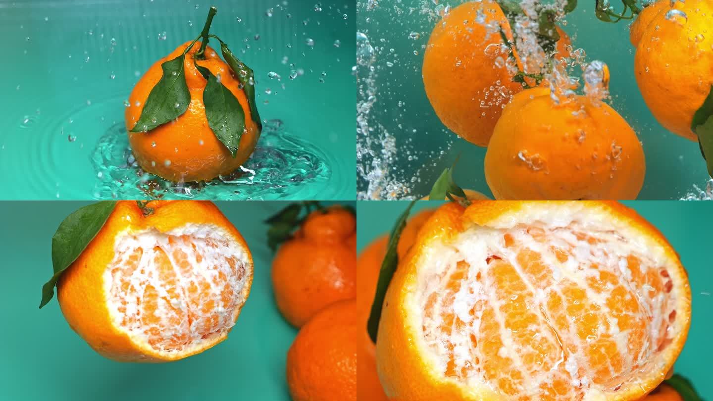 水果 粑粑柑 柑橘创意视频