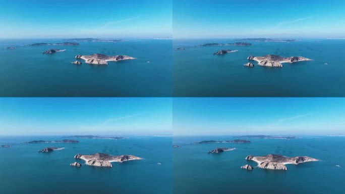 海岛自然景观航拍实拍视频素材