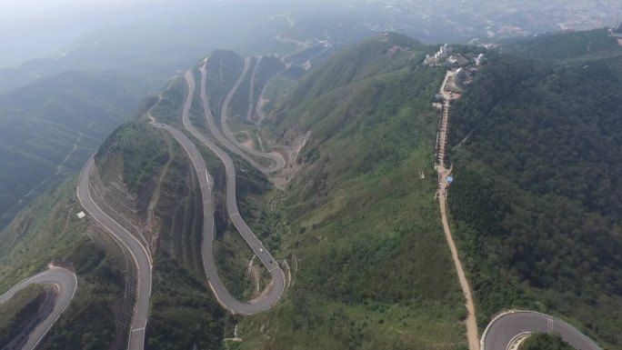 航拍盘山公路12