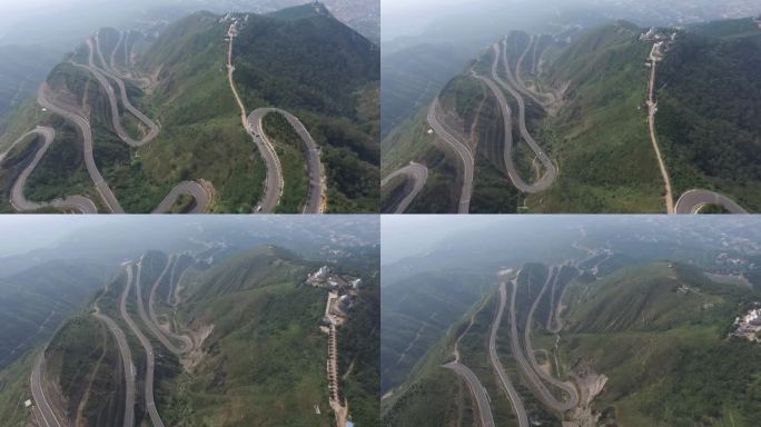 航拍盘山公路12