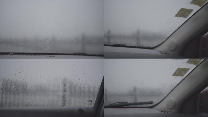 下雨的车窗