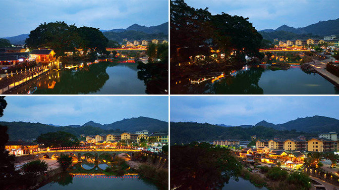 乡村夜景 云水谣 美丽乡村 美丽乡村夜景