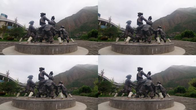 汶川地震援建雕塑