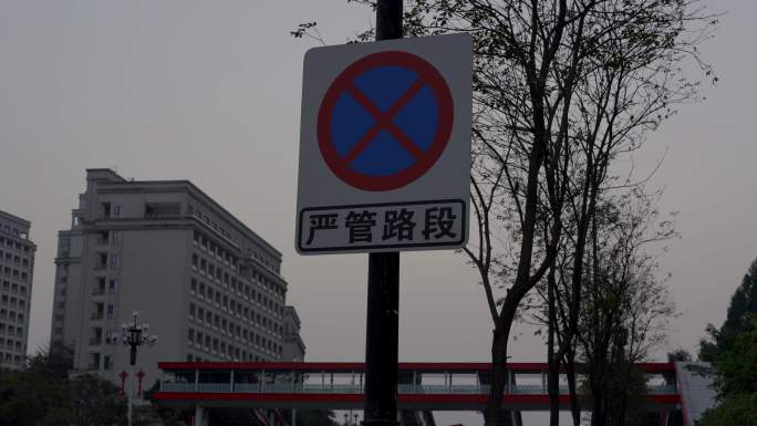 2023广州城市禁止停车指示牌