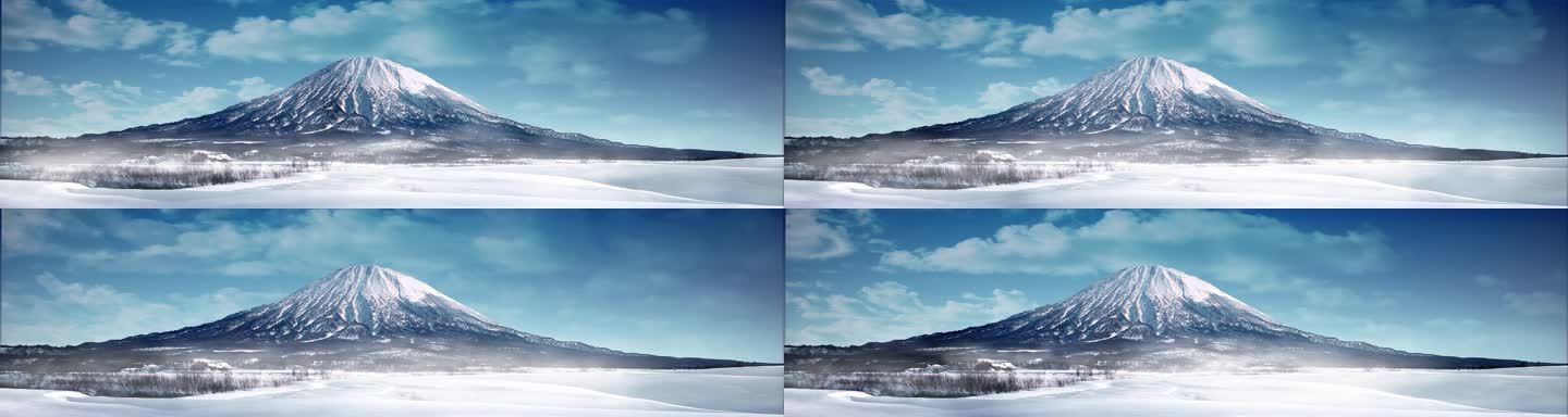 雪山火山