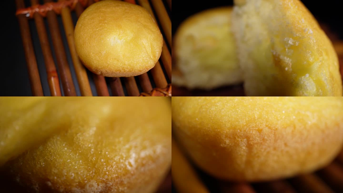 【镜头合集】鸡蛋糕蛋黄派面包  (1)