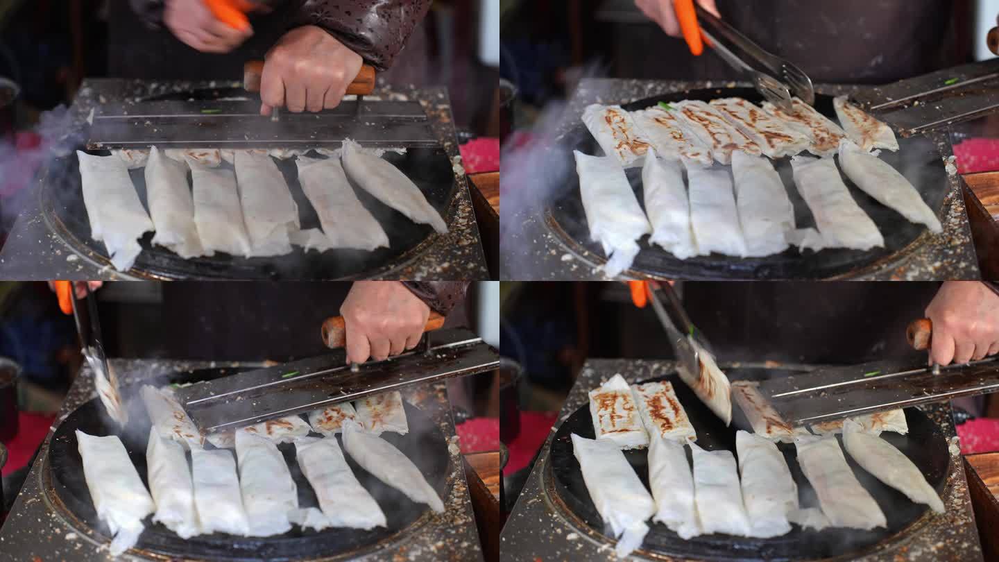 杭州小吃葱包烩 烟火气 生活菜市场