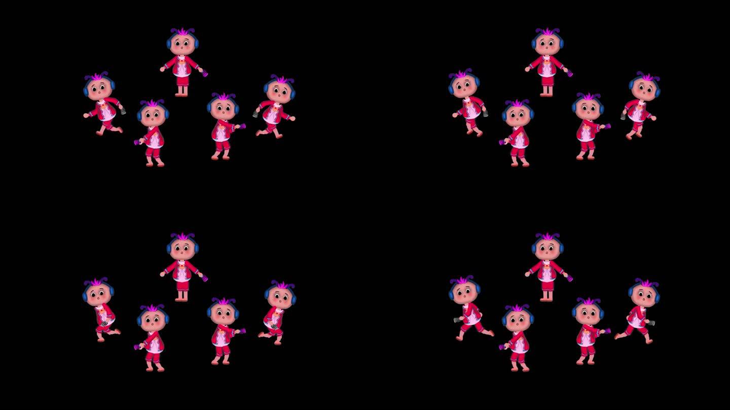 游戏角色动画序列帧游戏素材卡通跑步小人