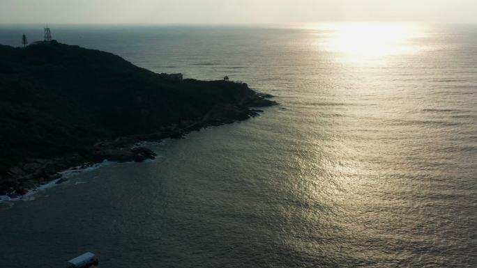 海南三亚海边景色航拍