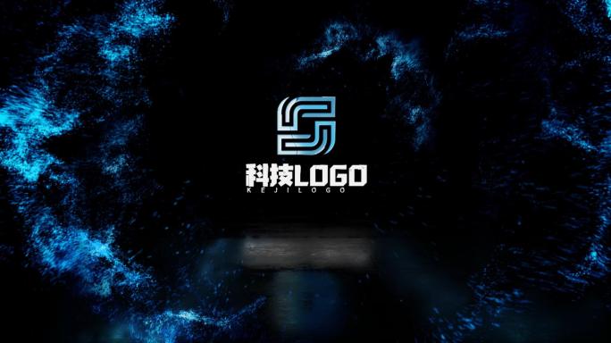 科技震撼粒子LOGO动画