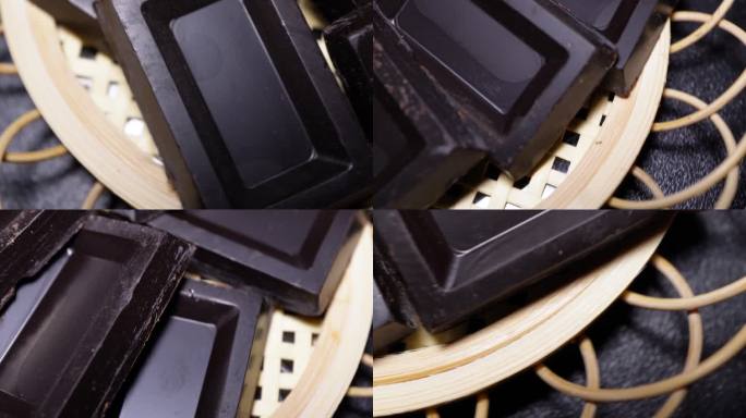 【镜头合集】黑巧巧克力零食甜品  (2)