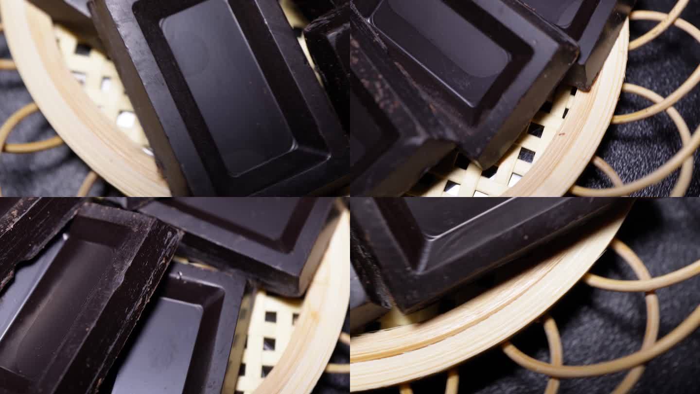 【镜头合集】黑巧巧克力零食甜品  (2)