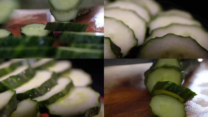 【镜头合集】黄瓜青瓜瓜片蔬菜(2)