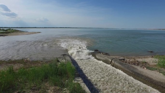 新疆福海水利设施航拍