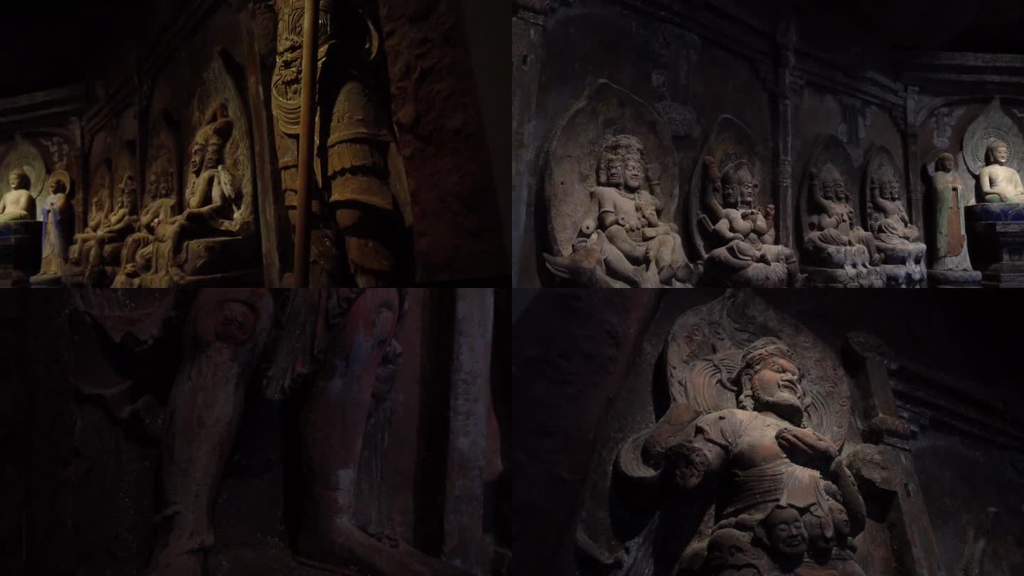 云南省博物馆内的八大明王窟