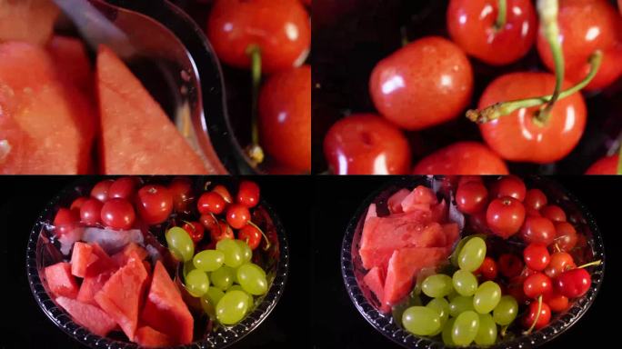 【镜头合集】混合水果果切缤纷果盒 (1)