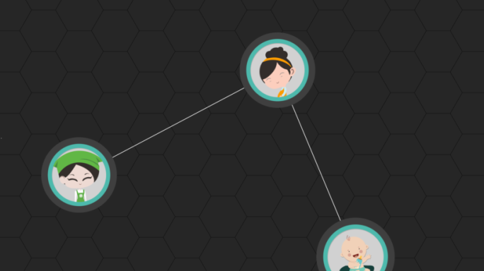 点线链接 生态圈金币MG动画