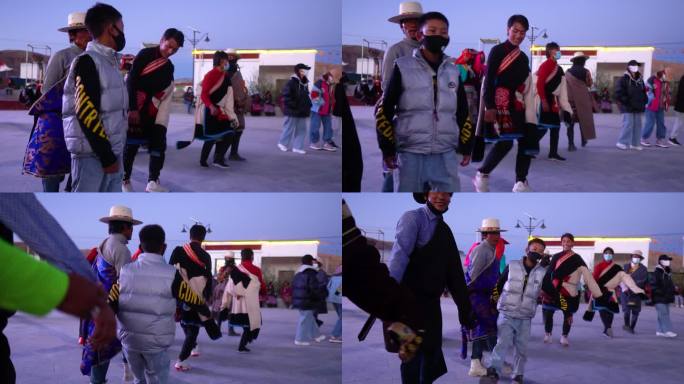 傍晚 舞蹈民族 文化自信 文化输出 藏寨
