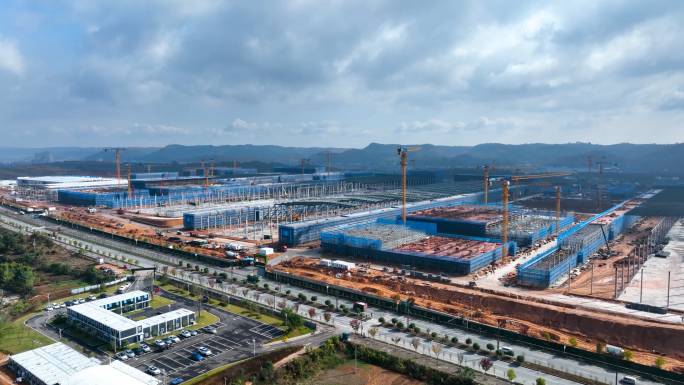 招商引资企业工厂新能源厂房中国速度新基建