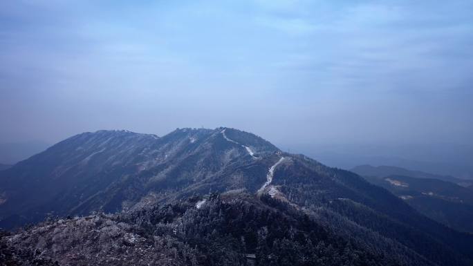 湖南岳阳大云山森林公园自然风光航拍