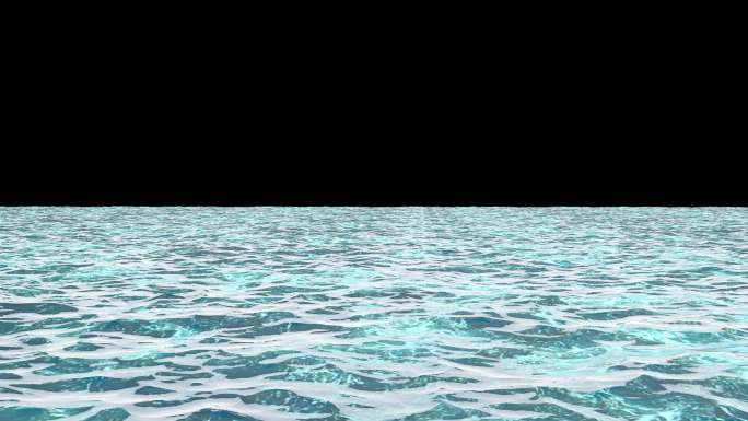 4K海面河面水面湖面江面水波带透明通