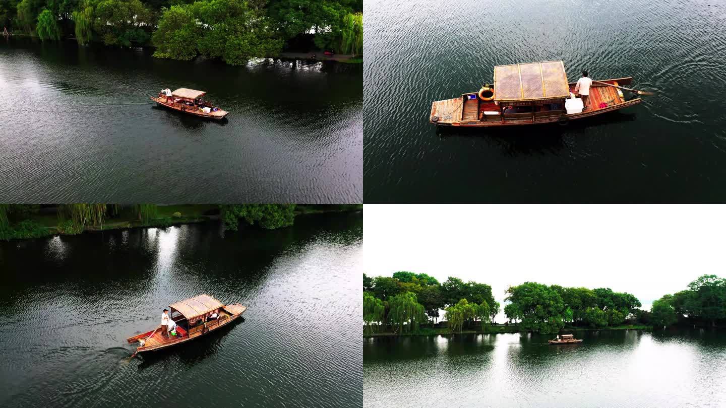 杭州 旅游 西湖 航怕 4k 烟雨弥漫
