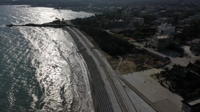 泉州海岸石圳沙滩航拍视频