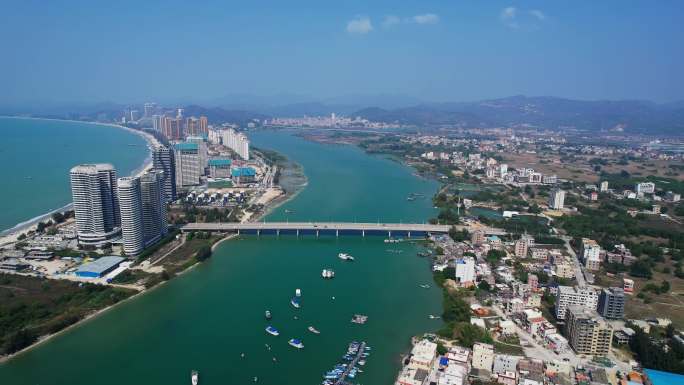 惠东双月湾滨海旅游度假区航拍