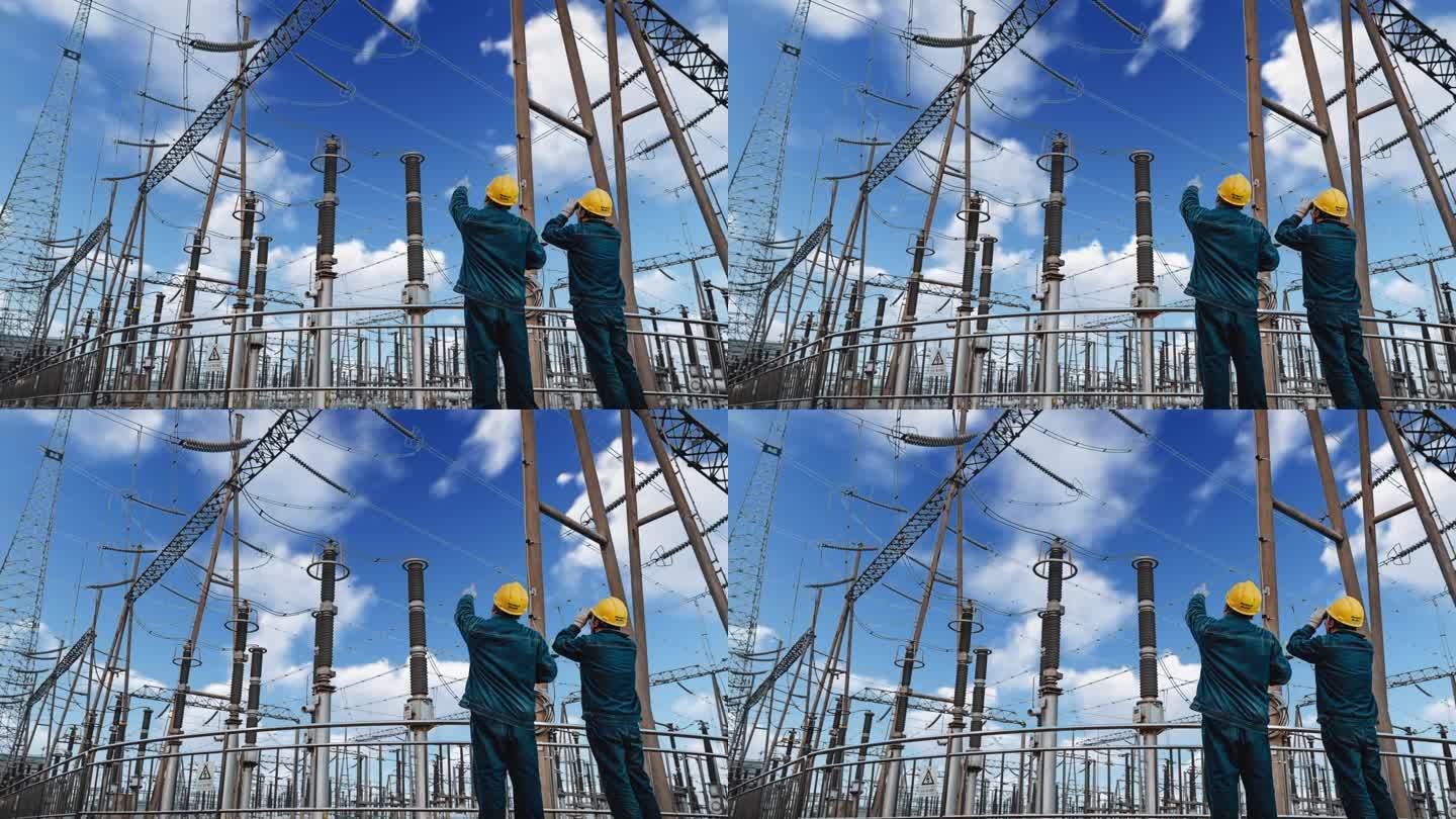 电路电网检修工人