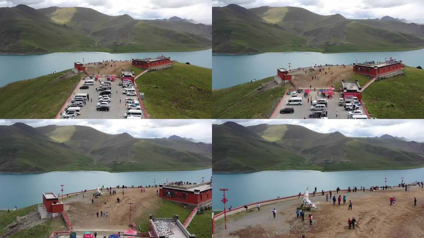 西藏羊卓雍措航拍视频