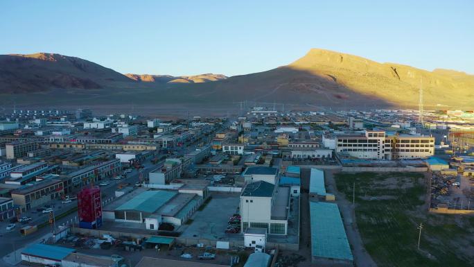 革吉县日出延时摄影 西藏阿里西藏阿里小镇