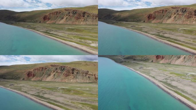 西藏纳木错湖航拍视频