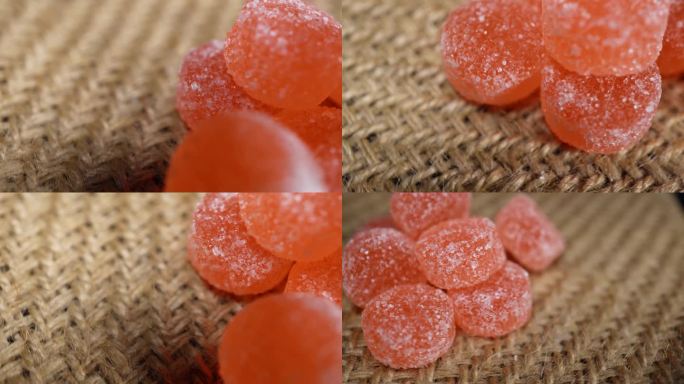 【镜头合集】橘红色糖果软糖  (2)