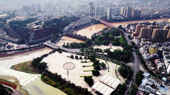 4k 航拍临沧市云县县城全景